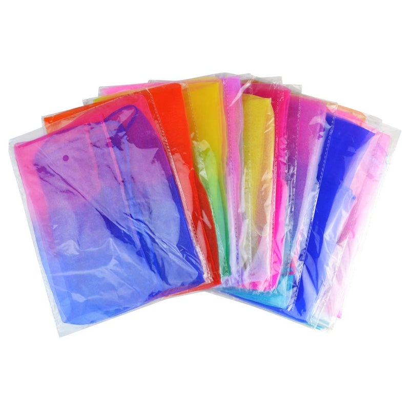Tayfremn 28pcs Dance Scarves, Square Juggling Silk Dance Scarves Play Scarves Movement Scarves Magic Tricks Performance Props Accessories 24 by 24 Inches,14 Color - Image 4